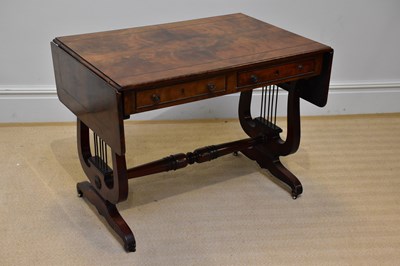 Lot 65 - A Regency mahogany sofa table, with two real...