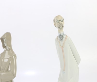 Lot 1532 - LLADRO; a figure of a doctor, height 39cm,...