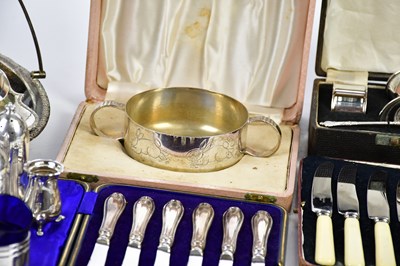 Lot 2230 - VINERS LTD; a hallmarked silver sauceboat,...