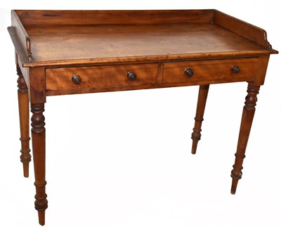 Lot 1630 - A 19th century satin walnut washstand with...