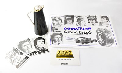 Lot 302 - Four Goodyear signed photographs of drivers,...