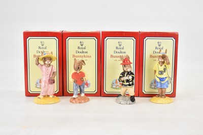 Lot 246 - ROYAL DOULTON; four boxed 'Bunnykins' figures...