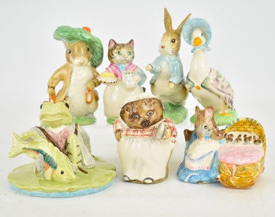 Lot 254 - BESWICK; seven Beatrix Potter figures...