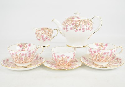 Lot 279 - SHELLEY; a ten-piece 'Hedgerow' pattern tea...