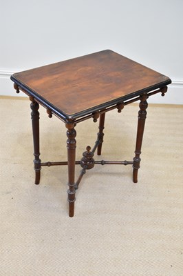 Lot 116 - A late Victorian walnut occasional table,...