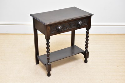 Lot 36 - An early 20th century oak side table with...