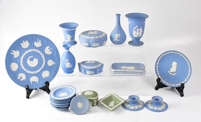 Lot 187 - WEDGWOOD; a quantity of mainly light blue...