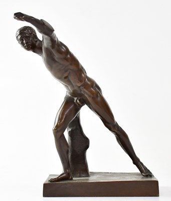 Lot 299 - A Barbedienne bronze model of a nude Grecian...