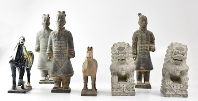 Lot 400 - Three reproduction Chinese terracotta army...