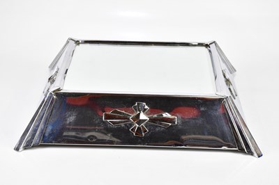 Lot 559 - An Art Deco chrome plated wedding cake stand...