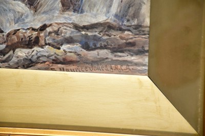 Lot 1666 - SAMUEL MAURICE JONES; watercolour, river scene,...