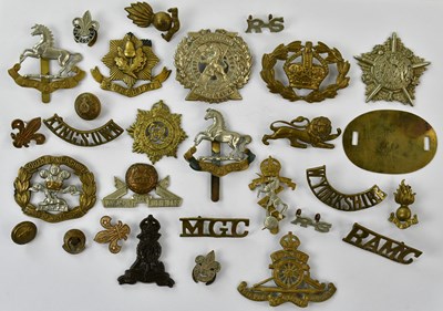 Lot 2608 - A small collection of assorted cap badges...