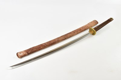 Lot 1312 - A Japanese WWII officer's Katana with shagreen...