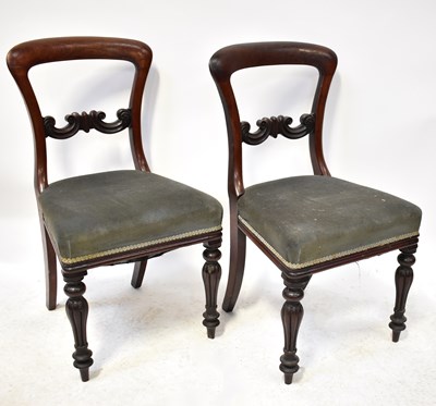 Lot 25 - Four Regency mahogany bar-back dining chairs...