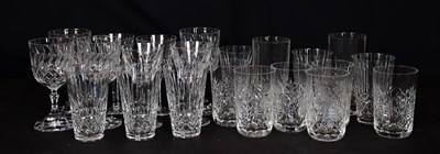 Lot 1585 - WATERFORD CRYSTAL; a collection of cut glass...