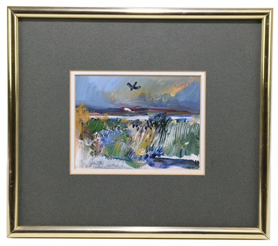 Lot 402 - PETER OLIVER (1927-2006); watercolour, river...