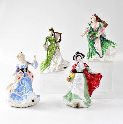 Lot 248 - ROYAL DOULTON; four female figures from the...