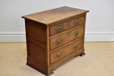 Lot 76 - A late Victorian mahogany chest of three...