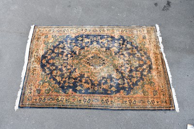 Lot 446 - A decorative eastern style rug with floral...