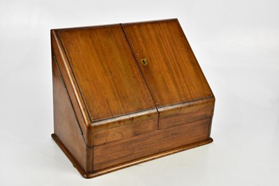 Lot 499 - A Victorian mahogany stationery cabinet, the...