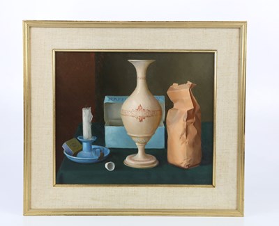 Lot 1620 - GERALD NORDEN (1912-2000); oil on board, still...