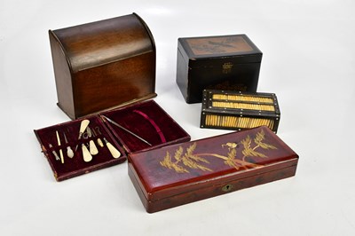 Lot 552 - An early 20th century dome topped stationery...