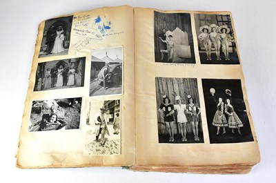 Lot 693 - A 1930s scrapbook relating to the costume...