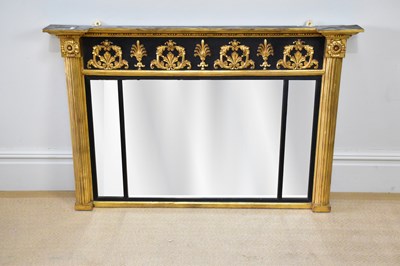 Lot 199 - A 19th century gilt wood and gesso overmantel...