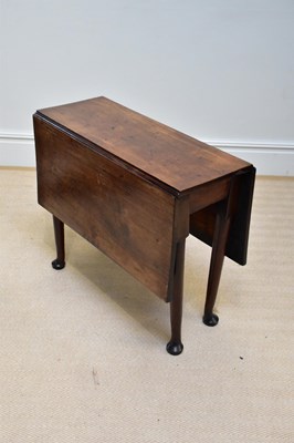 Lot 71 - A 19th century mahogany drop-leaf table, on...