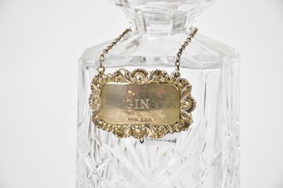 Lot 2226 - Three cut glass decanters with hallmarked...