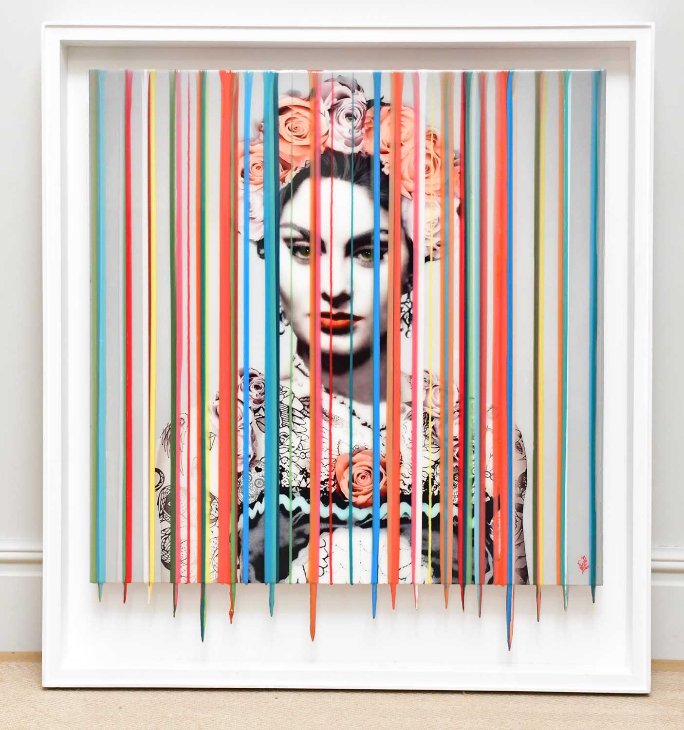 Lot 1607 - SRINJOY; mixed media on board, 'Icon Glamour',...