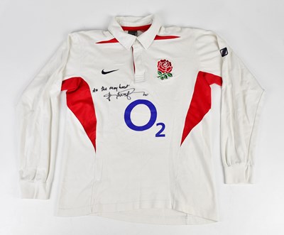 Lot 2721 - JONNY WILKINSON; a signed 2003 long sleeve...