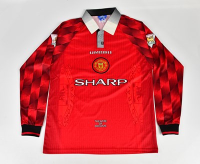 Lot 2694 - ERIC CANTONA; a signed 96/98 Manchester United...