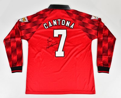 Lot 2694 - ERIC CANTONA; a signed 96/98 Manchester United...