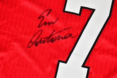 Lot 2694 - ERIC CANTONA; a signed 96/98 Manchester United...