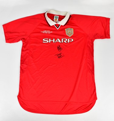 Lot 2695 - MANCHESTER UNITED; a signed Camp Nou Champions...