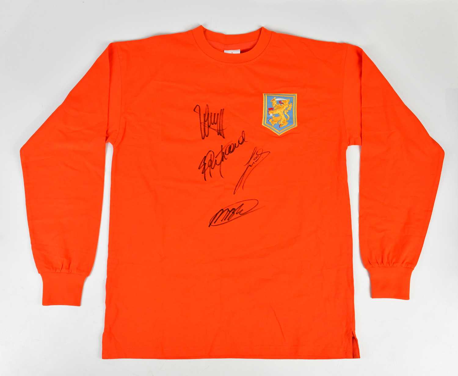 Lot 2666 - NETHERLANDS; a signed retro style football...