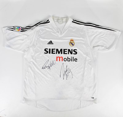 Lot 2670 - REAL MADRID; a signed 2004 football shirt,...