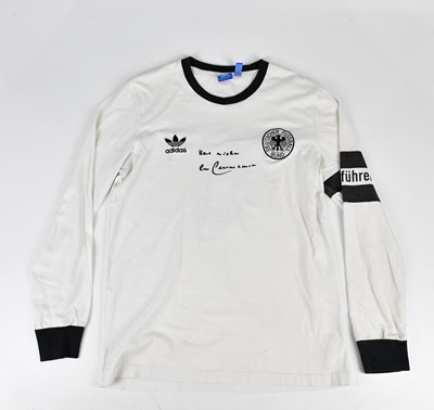 Lot 2673 - BECKENBAUER; a signed Germany retro style...