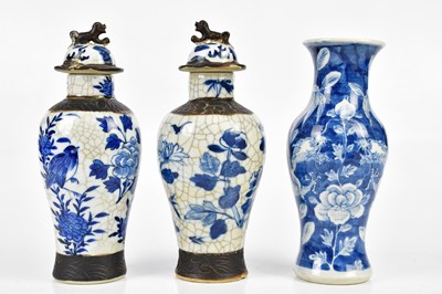 Lot 1251 - An early 20th century Chinese blue and white...