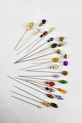 Lot 642 - A good collection of hat pins, approximately...