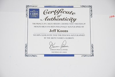 Lot 1652 - JEFF KOONS (American, born 1955); light blue...