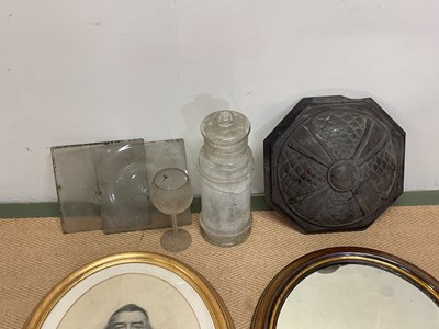 Lot 24 - Mixed collectors' items including brass oval...