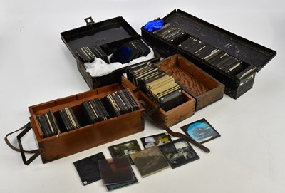 Lot 595 - An extensive collection of glass slides,...