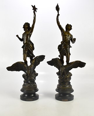 Lot 769 - A pair of early 20th century bronzed figures, '...