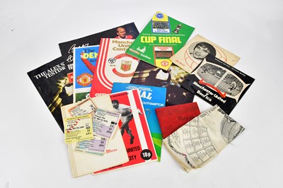 Lot 2705 - A collection of football ephemera including an...