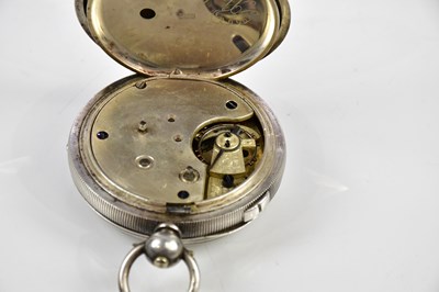 Lot 2347 - A .935 silver cased open face chronograph...