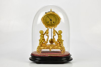 Lot 367 - A late 19th century ormolu mantel clock, the...