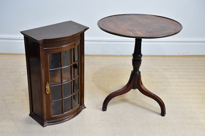 Lot 137 - A Georgian mahogany tilt-top tripod table and...