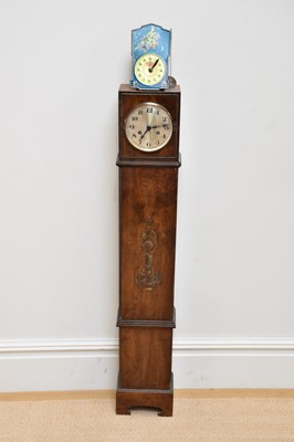 Lot 333 - An early 20th century oak cased longcase clock...